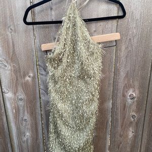 Klesis Fringe Mini Halter Dress Holidays Cocktail The Eras